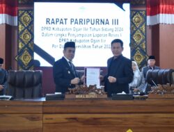 Rapat Paripurna III DPRD Kabupaten Ogan Ilir Tahun Sidang 2024 dalam rangka Penyampaian Laporan Reses I DPRD Kabupaten Ogan Ilir